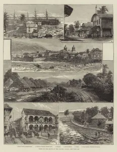 Views on the Route of the Panama Canal (engraving) Views on the Route of the Panama Canal (engraving)