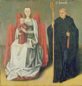 Virgin and Child with St. Benedict, from the Priory of St. Hippolytus of Vivoin Virgin and Child with St. Benedict, from the Priory of St. Hippolytus of Vivoin