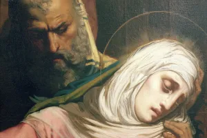 Virgin Mary at the Foot of the Cross, 1847 (oil on canvas) (detail Virgin Mary at the Foot of the Cross, 1847 (oil on canvas) (detail