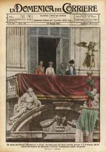 The visit of the Sovereigns of England to Rome (colour litho) The visit of the Sovereigns of England to Rome (colour litho)