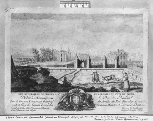 Voltaire's house in Ferney, north side, engraved by Francois, Maria, Isidore Queverdo Voltaire's house in Ferney, north side, engraved by Francois, Maria, Isidore Queverdo