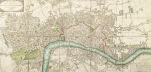 Wallis's Folded Map of the City of London and Westminster, 1799 Wallis's Folded Map of the City of London and Westminster, 1799