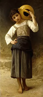 Adolphe William Bouguereau Collection: The Water Girl, (oil on canvas)