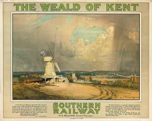 The Weald of Kent, a Southern Railway advertising poster, c The Weald of Kent, a Southern Railway advertising poster, c