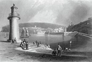Cumberland Collection: Whitehaven Harbour, c. 1840-50 (engraving)