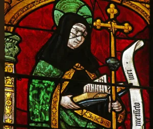 Window depicting Saint Claude (stained glass) Window depicting Saint Claude (stained glass)