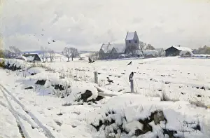 A Winter Landscape, Holmstrup, 1927 (oil on canvas) A Winter Landscape, Holmstrup, 1927 (oil on canvas)