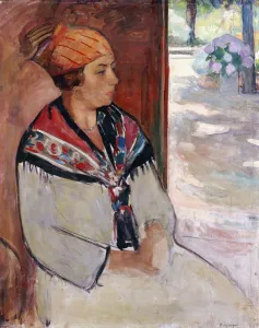 Woman in a Bandana at Prefailles; Femme au Madras a Prefailles, 1922 (oil on canvas) Woman in a Bandana at Prefailles; Femme au Madras a Prefailles, 1922 (oil on canvas)