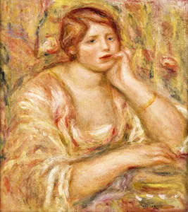 Woman with Hand to her Face; Femme de Face, Accoudee, 1919 (oil on canvas) Woman with Hand to her Face; Femme de Face, Accoudee, 1919 (oil on canvas)