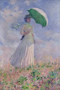 Woman with a Parasol turned to the Right, 1886 (oil on canvas) Woman with a Parasol turned to the Right, 1886 (oil on canvas)