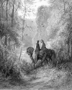 They wondered in the woods which seemed a paradise of flowers (litho) They wondered in the woods which seemed a paradise of flowers (litho)