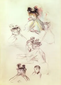 Worksheet with Seven Figures (charcoal, ink & pastel on paper) Worksheet with Seven Figures (charcoal, ink & pastel on paper)