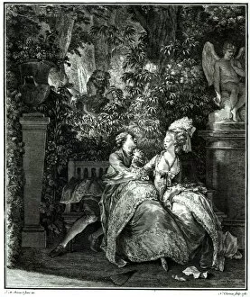 Yes or No? 1781, engraved by N. Thomas (engraving) (b / w photo)