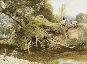 The Young Angler, (pencil and watercolour heightened with bodycolour) The Young Angler, (pencil and watercolour heightened with bodycolour)