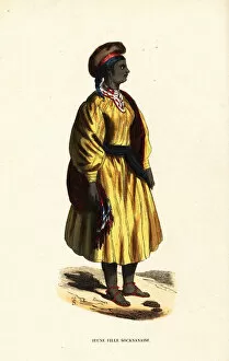 Tripoli Collection: Young girl of Sokna, Fezzan, Kingdom of Tripoli (Libya)