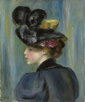 Young Woman with Black Hat; Jeune femme au chapeau noir, 1895 (oil on canvas) Young Woman with Black Hat; Jeune femme au chapeau noir, 1895 (oil on canvas)