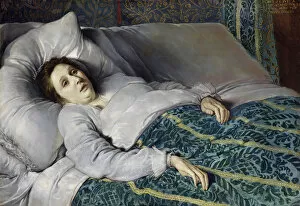 Dying Collection: Young Woman on her Death Bed, 1621 (oil on canvas)