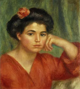 Young Woman with a Rose; Jeune Fille a la Rose, 1907 (oil on canvas) Young Woman with a Rose; Jeune Fille a la Rose, 1907 (oil on canvas)
