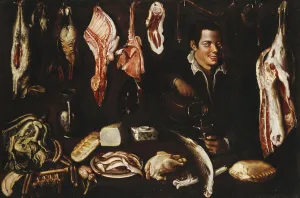 A Youth Pouring Wine in a Larder, 1606 (oil on canvas) A Youth Pouring Wine in a Larder, 1606 (oil on canvas)