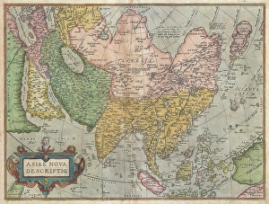1570, Ortelius Map of Asia, first edition, Abraham Ortelius, also Orthellius, 1527 - 1598 1570, Ortelius Map of Asia, first edition, Abraham Ortelius, also Orthellius, 1527 - 1598