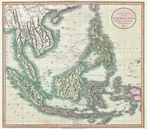 1801, Cary Map of the East Indies and Southeast Asia, Singapore, Borneo, Sumatra 1801, Cary Map of the East Indies and Southeast Asia, Singapore, Borneo, Sumatra