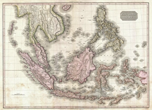 1818, Pinkerton Map of the East Indies and Southeast Asia, Singapore, Borneo, Java 1818, Pinkerton Map of the East Indies and Southeast Asia, Singapore, Borneo, Java