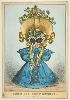 Hand Colored Etchings Prints: Much Ado Nothing 1828 Hand-colored etching sheet