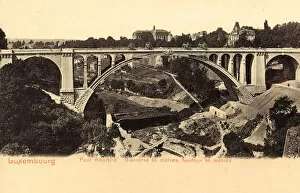 Adolphe Bridge Collection: Adolphe Bridge Petrusse 1903 Luxembourg District