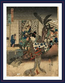 Akasaka Collection: Akasaka no zu, View of Akasaka. Utagawa, Toyokuni, 1786-1865, artist, [between 1837