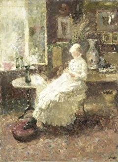 Annie Hall Lissadell Surrey Portrait Seated manual woman Annie Hall Lissadell Surrey Portrait Seated manual woman