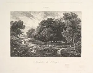 Parisian Art Collection Prints: Approaching Storm 1844 Etching second state two