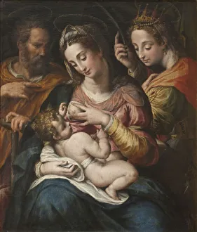 Attributed Giulio Cesare Procaccini Holy Family Attributed Giulio Cesare Procaccini Holy Family