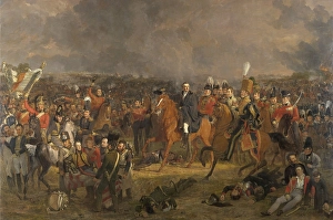 Battle Waterloo June 18 1815 View battlefield Battle Waterloo June 18 1815 View battlefield
