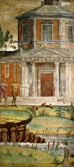 Bernardino Luini, Cephalus and Pan at the Temple of Diana, Italian, c. 1480-1532, c Bernardino Luini, Cephalus and Pan at the Temple of Diana, Italian, c. 1480-1532, c