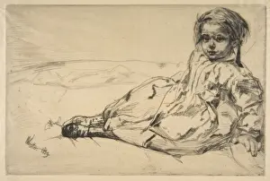 Bibi Valentin 1859 Etching drypoint second state