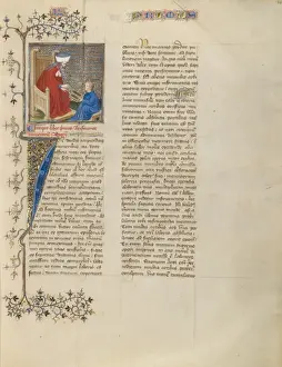 14th Century Artwork Prints: Boethius Instructs a Young Boy in Arithmetic