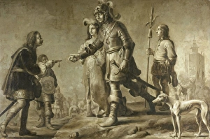 Boudewijn of Heusden and his Wife Sophia Receive Honors from the Envoy of King Edmund Boudewijn of Heusden and his Wife Sophia Receive Honors from the Envoy of King Edmund