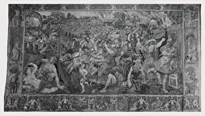 Ancient Battle Scene Prints: Burning Numidian camp