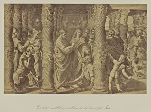 Victorian Era Photography Techniques Prints: Cartoon Peter John beautiful Gate Attributed