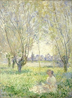Claude Monet (French, 1840 - 1926), Woman Seated under the Willows, 1880, oil on canvas Claude Monet (French, 1840 - 1926), Woman Seated under the Willows, 1880, oil on canvas