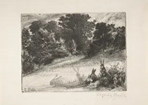 Combe Bottom 1860 Etching Print