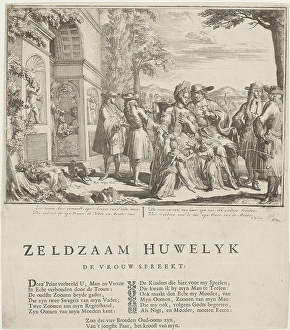 The complicated marriage, Romeyn de Hooghe, Samuel Sylvius, P. van Torenburg, 1698 The complicated marriage, Romeyn de Hooghe, Samuel Sylvius, P. van Torenburg, 1698