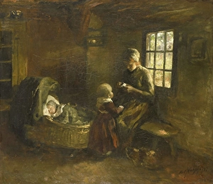 cradle Presentation entitled young woman peeling cradle Presentation entitled young woman peeling