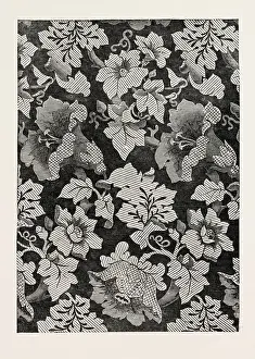 Retro Style Engraving Prints: Damask Pattern, Oadley and Co. Halifax