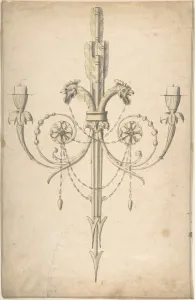 Design Girandole Composed Three Clasping Arrows Design Girandole Composed Three Clasping Arrows
