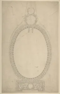 Design Girandole Mirror Oval Resting Oblong Base Design Girandole Mirror Oval Resting Oblong Base
