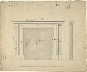 Drawings Chimney-piece 25 Harley Street Westminster Drawings Chimney-piece 25 Harley Street Westminster