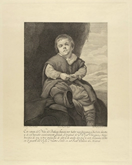 Drawings Prints, Print, dwarf Francisco Lezcano, called, 'El, Nino, de, Vallecas' Drawings Prints, Print, dwarf Francisco Lezcano, called, 'El, Nino, de, Vallecas'