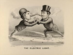 Alva Collection: Drawings Prints, Print, Electric Light, Publisher, Sitter, Currier & Ives, Thomas Alva Edison