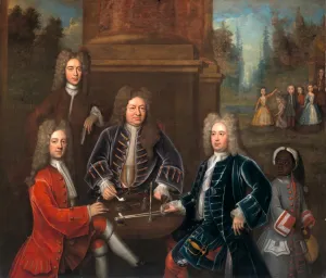 Elihu Yale, the 2nd Duke of Devonshire, Lord James Cavendish, Mr. Tunstal, and a Page Elihu Yale, the 2nd Duke of Devonshire, Lord James Cavendish, Mr. Tunstal, and a Page